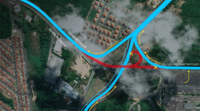 Seinfra interdita, parcialmente, pista superior do viaduto do Anel Sul, neste final de semana