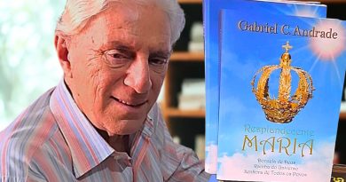 Novo livro de Gabriel Andrade aborda aparições e milagres atribuídos à Virgem Maria