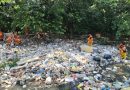 Chuvas arrastam lixo e provocam obstrução de igarapé em Flores